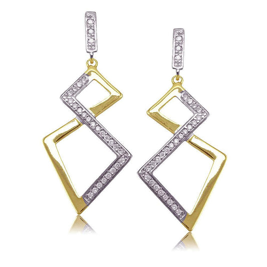 30817 18K Gold Layered CZ Earring