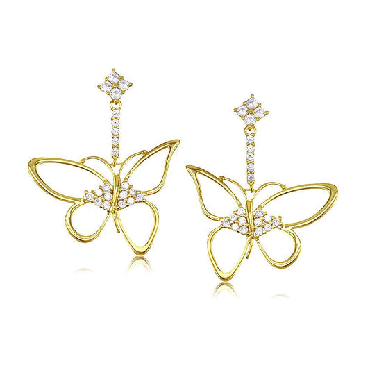 31002 18K Gold Layered CZ Earring