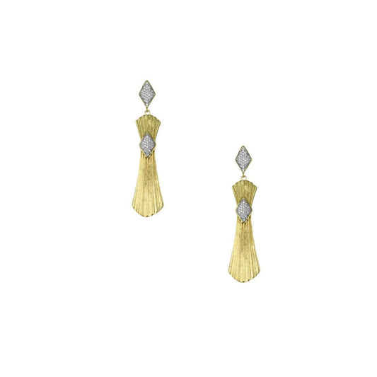 31013 18K Gold Layered CZ Earring