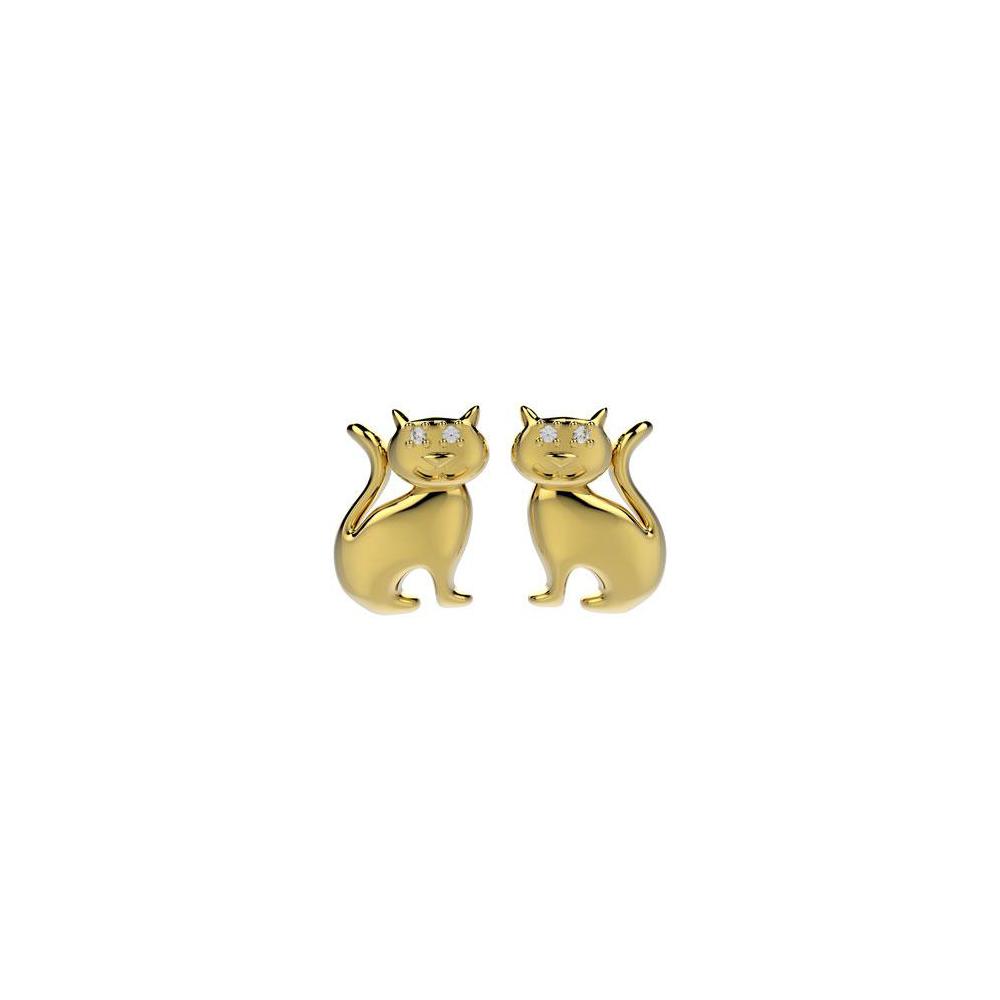 31176 18K Gold Layered CZ Earring