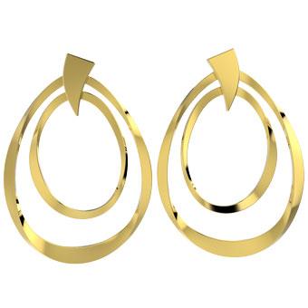31199 18K Gold Layered Earring