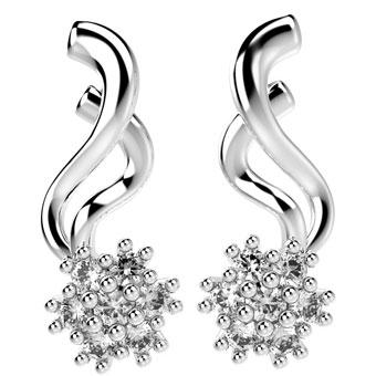 31378P - CZ 925 Sterling Silver Earring