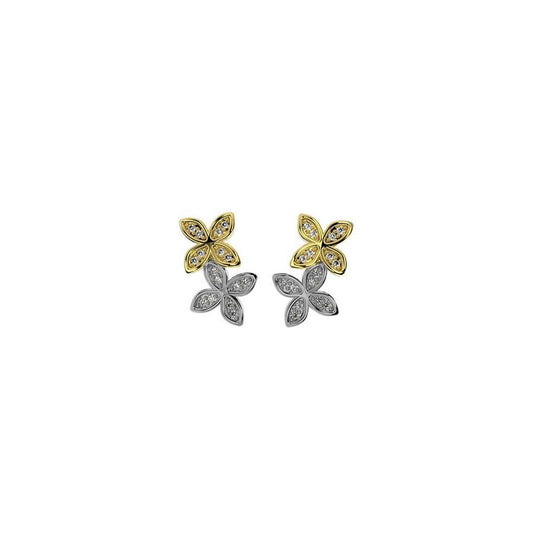 31379 18K Gold Layered CZ Earring