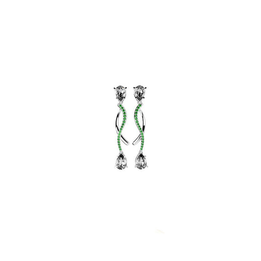 31417P - CZ 925 Sterling Silver Earring