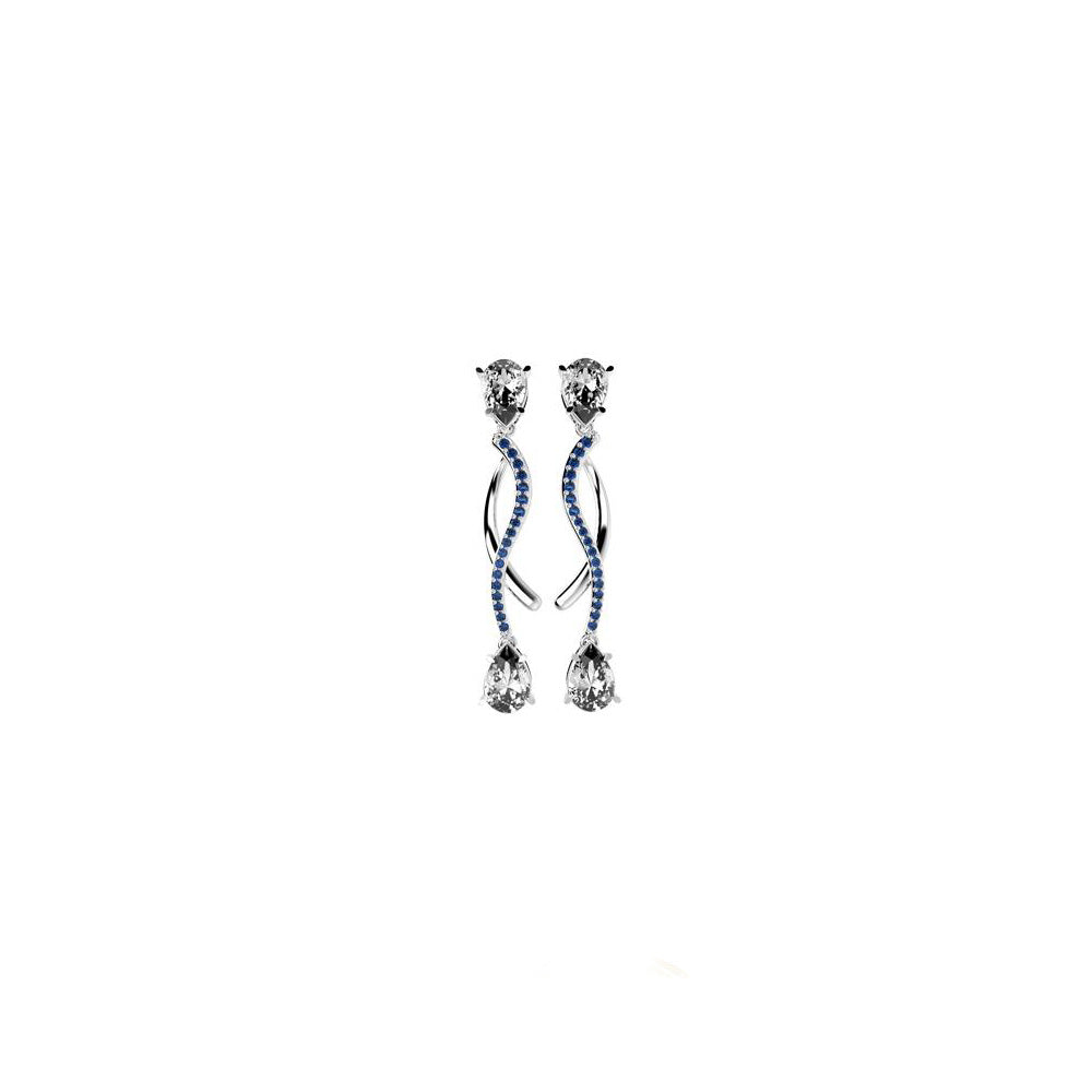 31417P - CZ 925 Sterling Silver Earring
