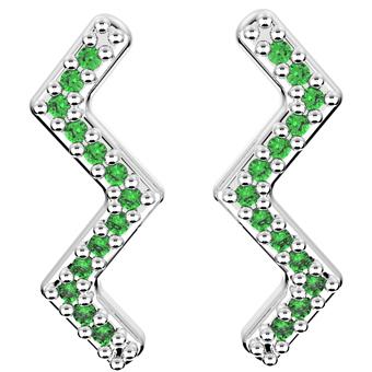 31524P - CZ 925 Sterling Silver Earring