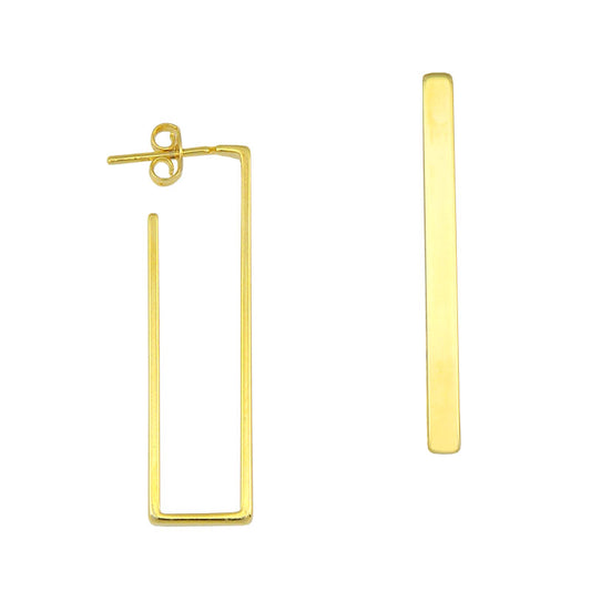 35002 18K Gold Layered Hoop Earring