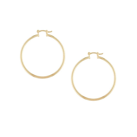 35398v 18K Gold Layered Hoop Earring Rose Gold