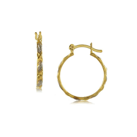 35623 18K Gold Layered Hoop Earring