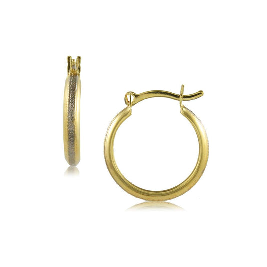 35640 18K Gold Layered Hoop Earring