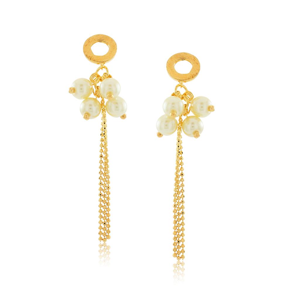 36153 18K Gold Layered Earring