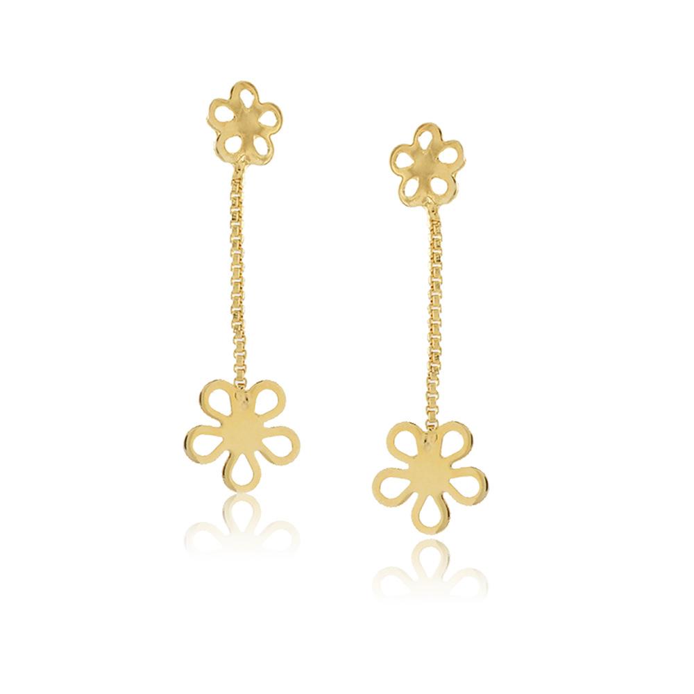 36163 18K Gold Layered Earring