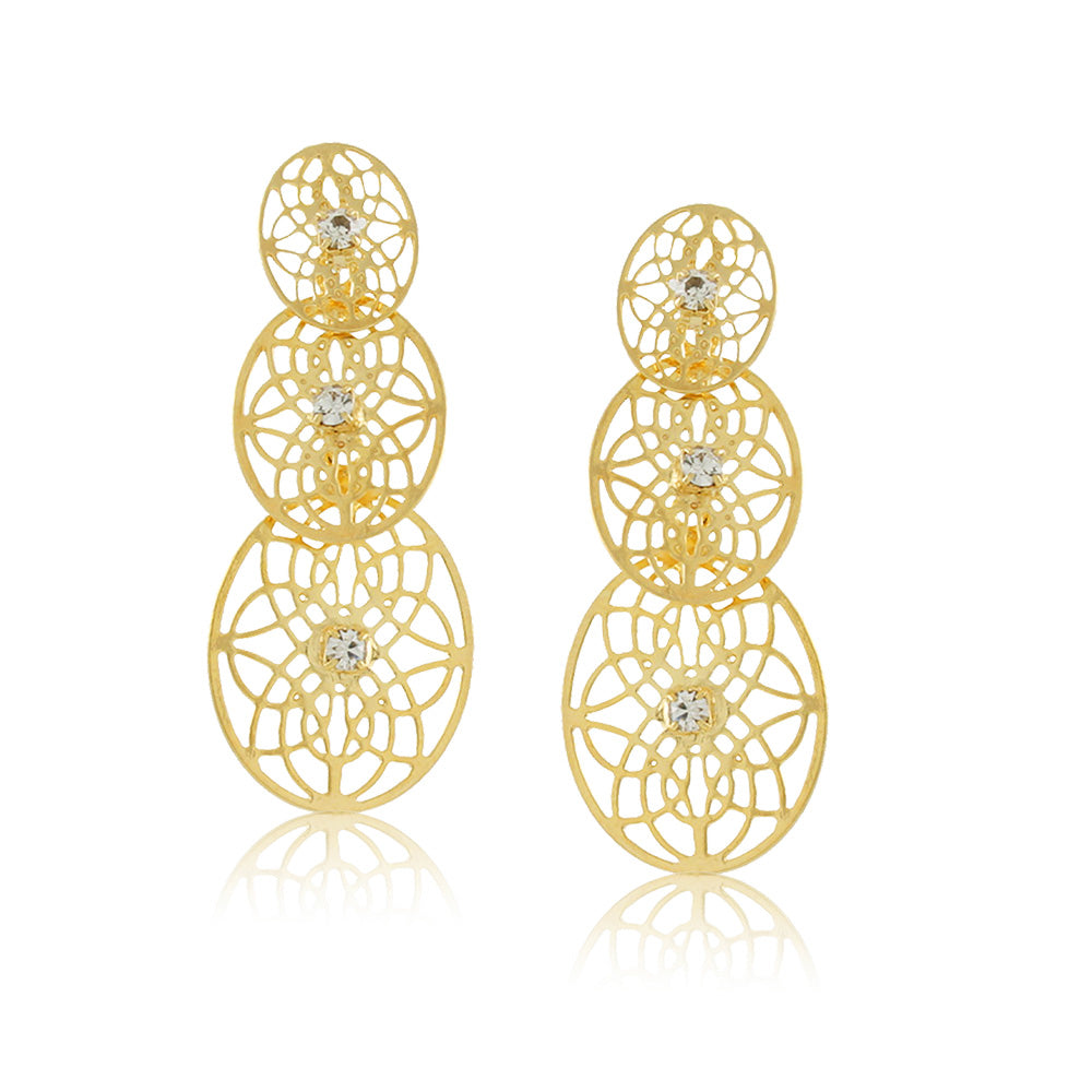 36180 - 18K Gold Layered Earring