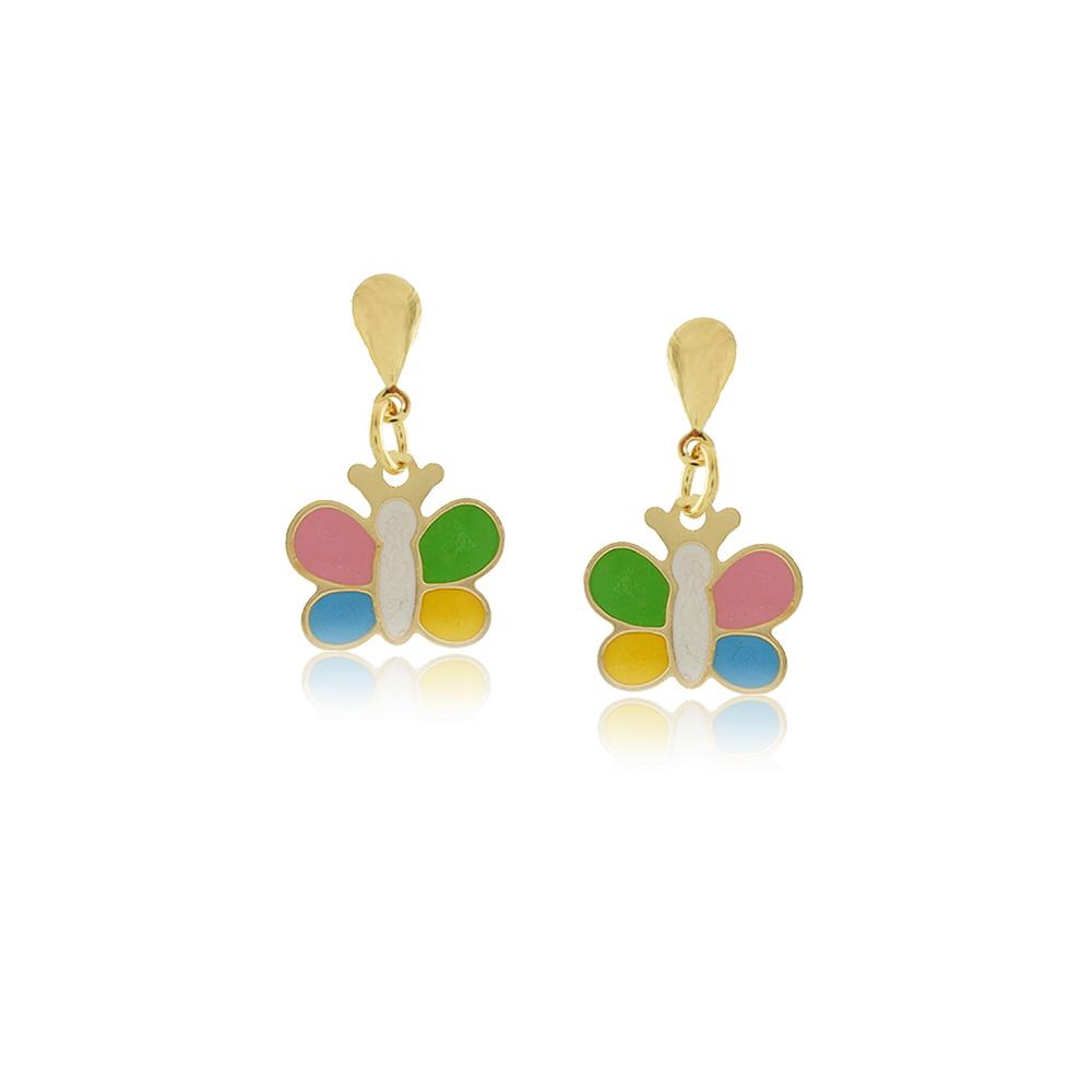 36198 18K Gold Layered Earring