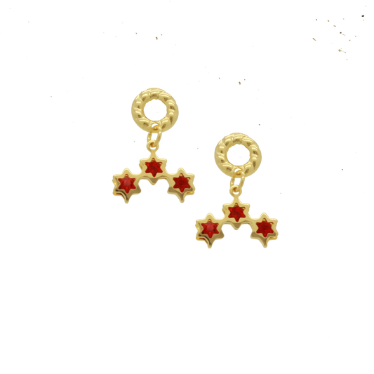 36249 18K Gold Layered Earring