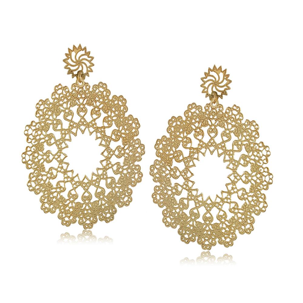 36315 18K Gold Layered Earring