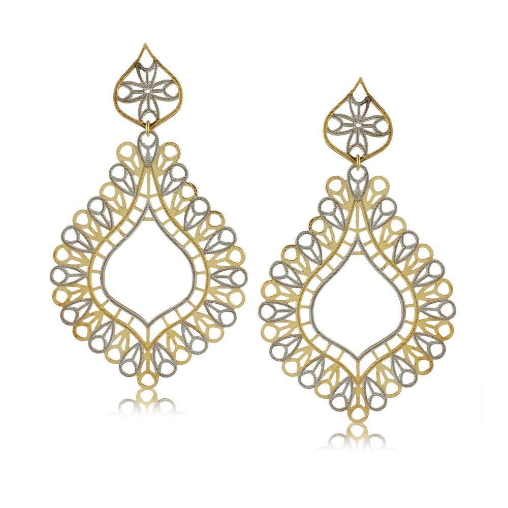 36317 18K Gold Layered Earring