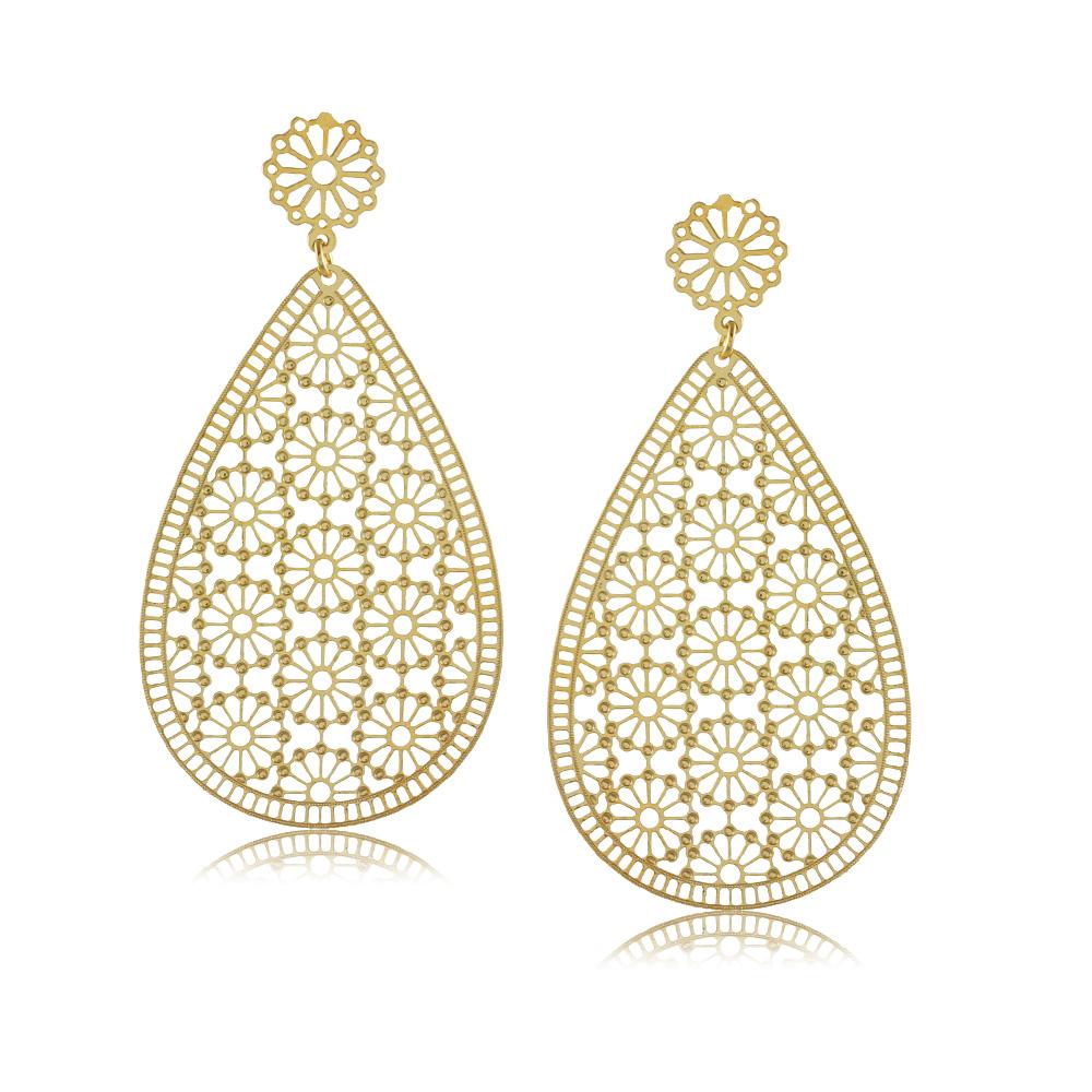 36319 18K Gold Layered Earring