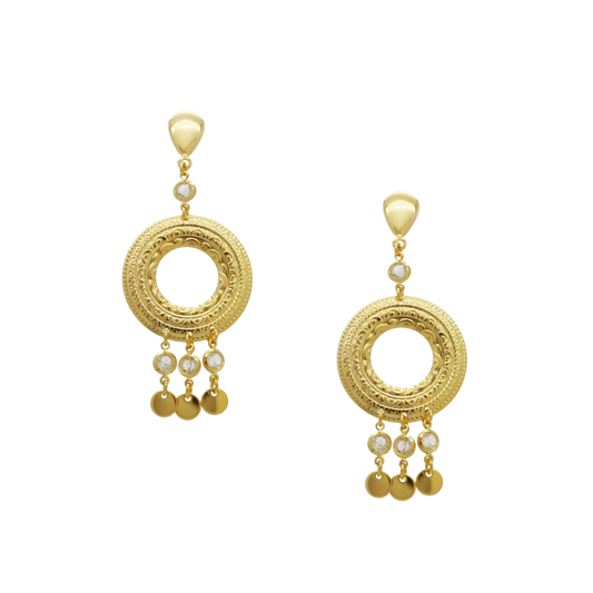 36398 18K Gold Layered Earring