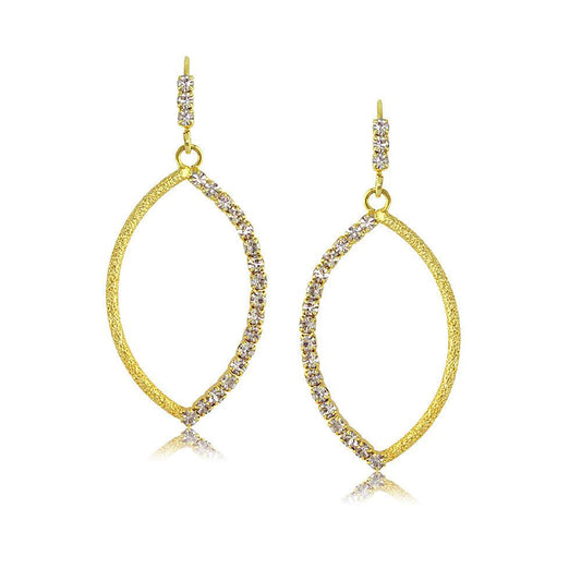 37867 18K Gold Layered CZ Earring