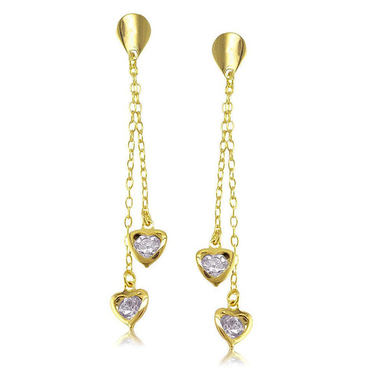 38438 18K Gold Layered -CZ Earring