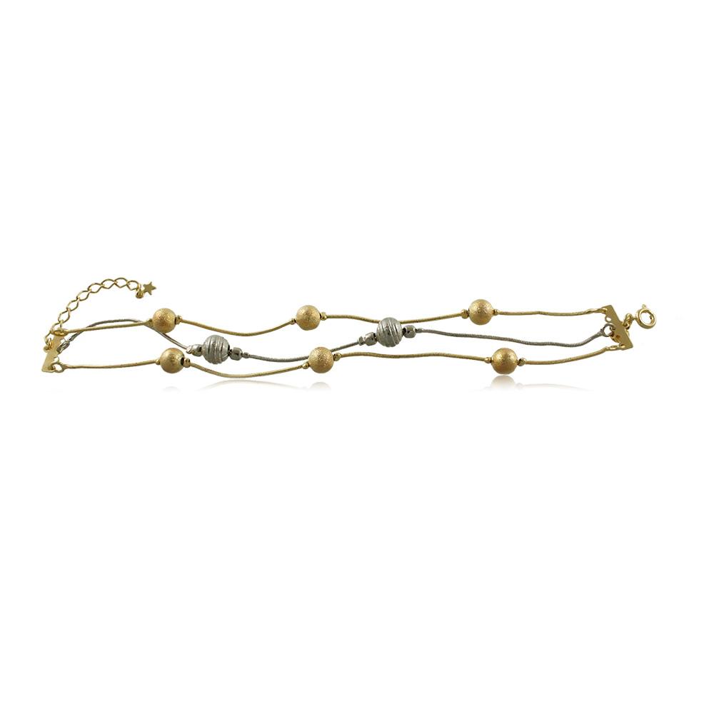 40038R 18K Gold Layered Bracelet 18cm/7in