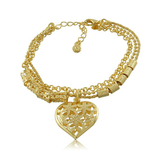 40040R 18K Gold Layered Bracelet 18cm/7in