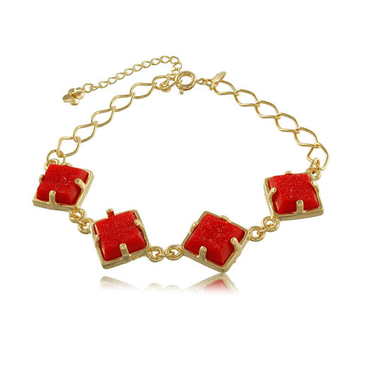 40060R 18K Gold Layered Bracelet 18cm/7in