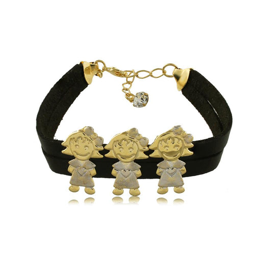 40284R 18K Gold Layered Bracelet 18cm/7in