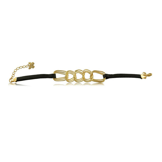 40285R 18K Gold Layered Bracelet 18cm/7in