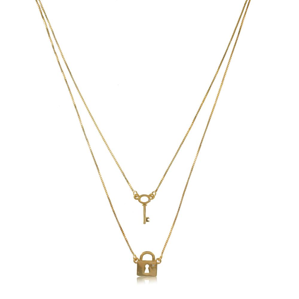 45191 18K Gold Layered -Necklace 45cm/18in