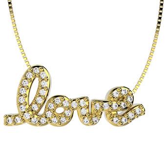 45221 18K Gold Layered CZ Necklace