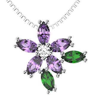45246P - CZ 925 Sterling Silver Necklace