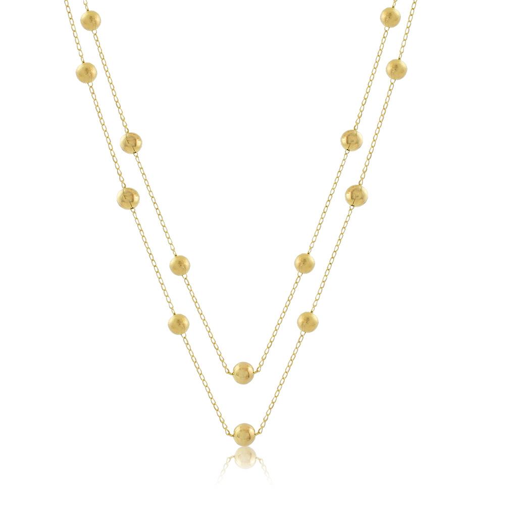 46059 18K Gold Layered Necklace 120cm/48in