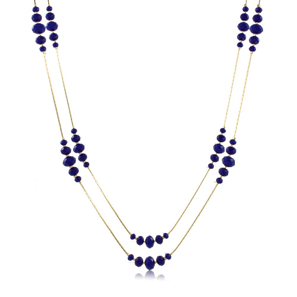 46087 18K Gold Layered Necklace 80cm/32in