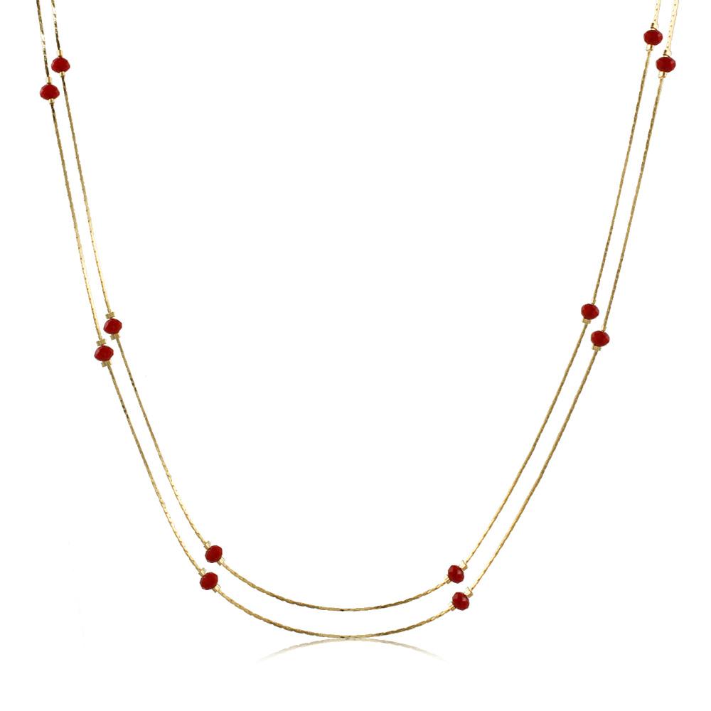 46090 18K Gold Layered Necklace 120cm/48in