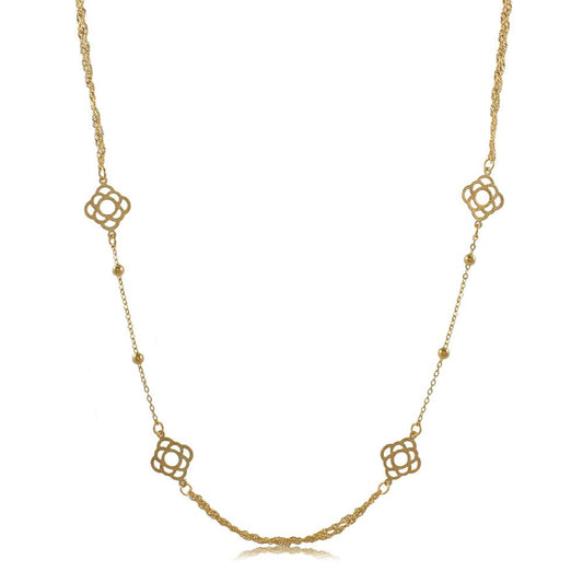 46098 18K Gold Layered Necklace 60cm/24in