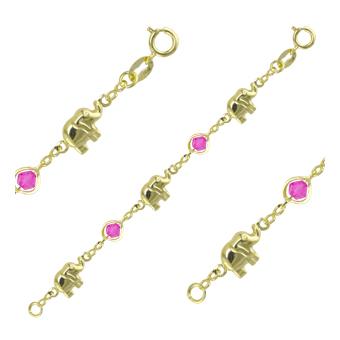 51486 18K Gold Layered Bracelet 18cm/7in