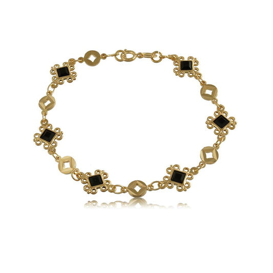 51511 18K Gold Layered -Bracelet 18cm/7in