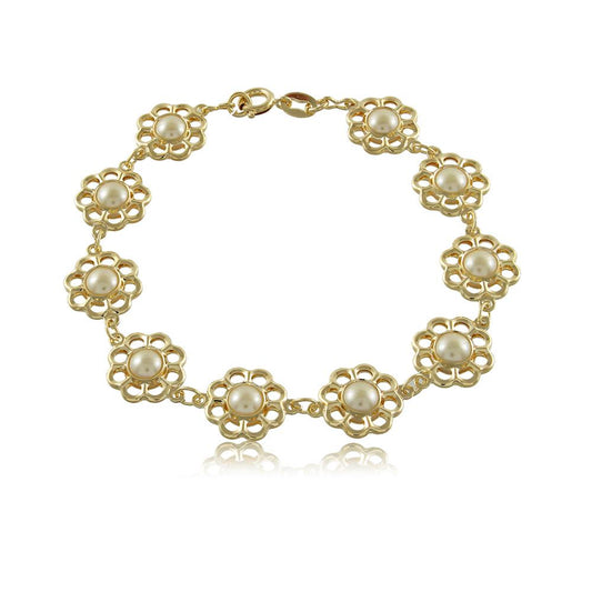 51521 18K Gold Layered -Bracelet 18cm/7in