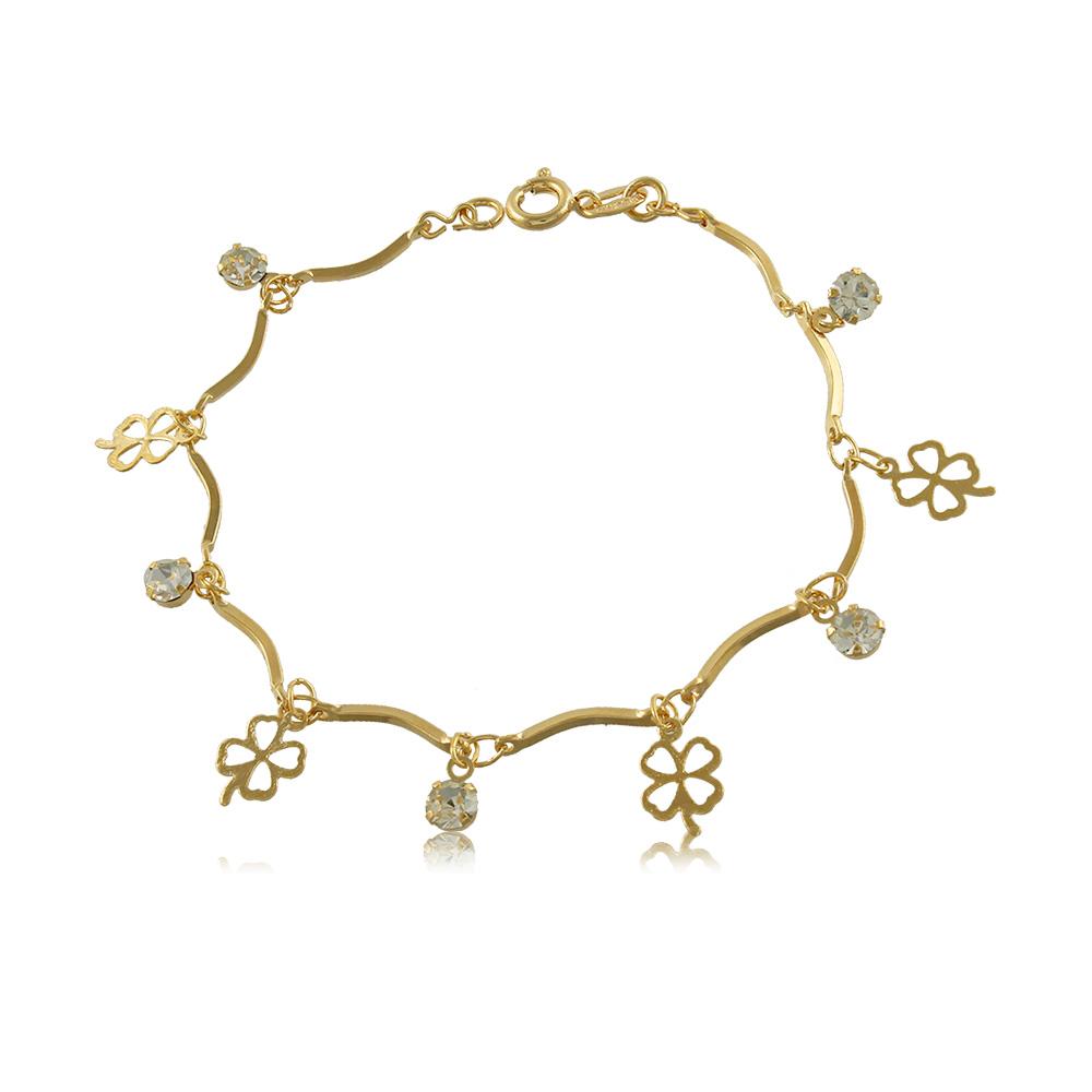 52046 18K Gold Layered -Bracelet 18cm/7in