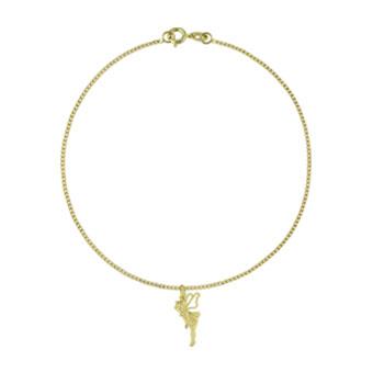 55054 18K Gold Layered Anklet 24cm/10in