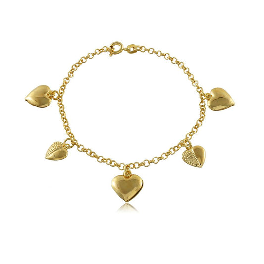 56066 18K Gold Layered -Bracelet 18cm/7in