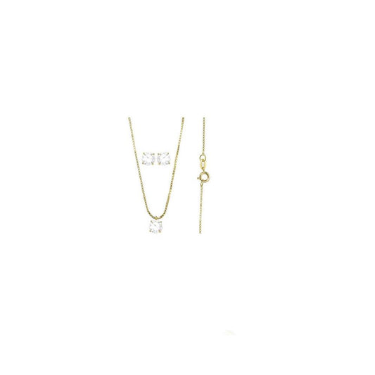 71566 18K Gold Layered CZ Set