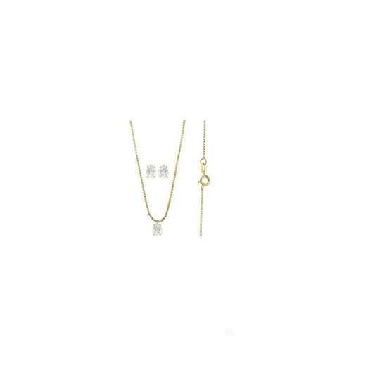 71568 18K Gold Layered CZ Set