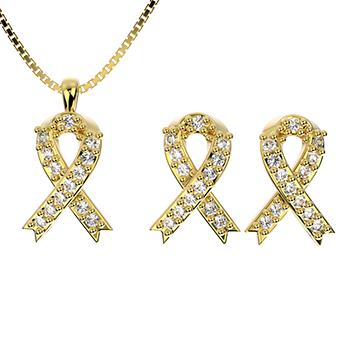 71771 18K Gold Layered CZ Set