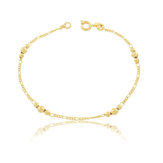 86031 18K Gold Layered Bracelet 18cm/7in