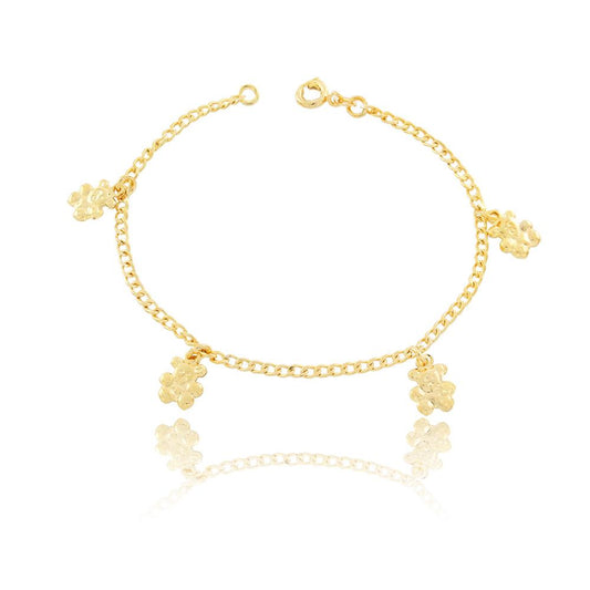 86033 18K Gold Layered Bracelet 18cm/7in