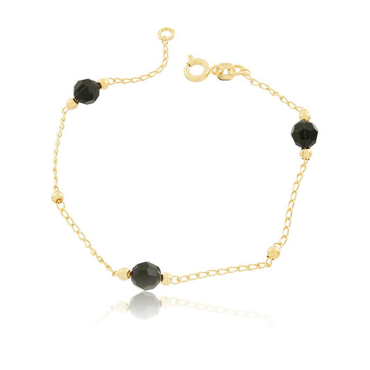 86035 18K Gold Layered Bracelet 18cm/7in