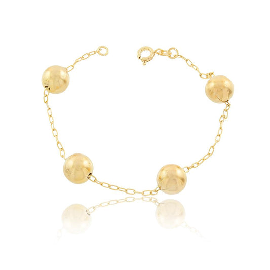 86040 18K Gold Layered Bracelet 18cm/7in